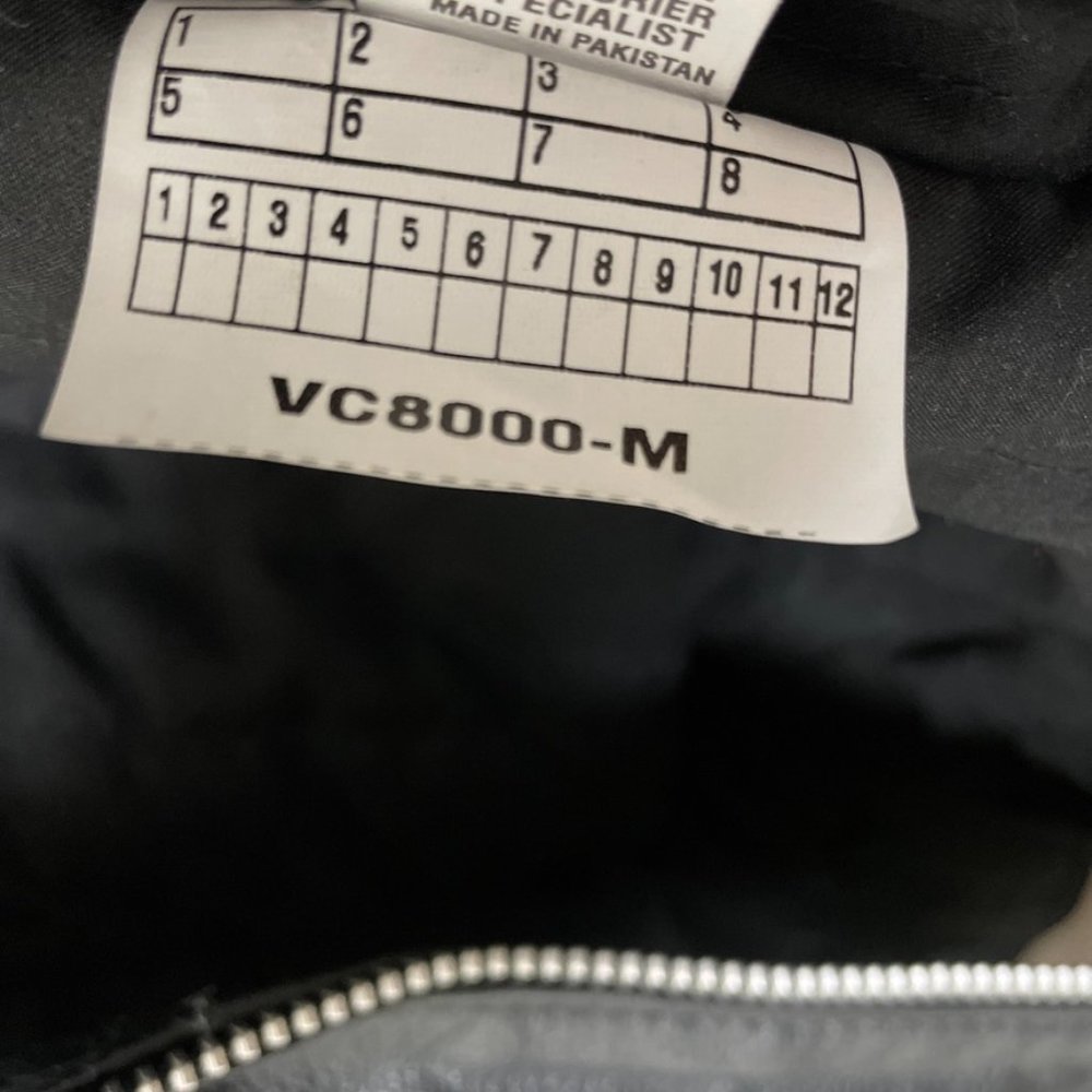 Viking Cycle Cruise Black Leather Motorcycle Biker Jacket Womens M VC8000-M - Picture 6 of 7